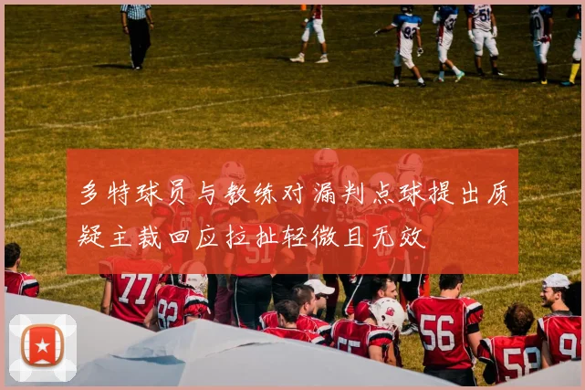 多特球员与教练对漏判点球提出质疑主裁回应拉扯轻微且无效
