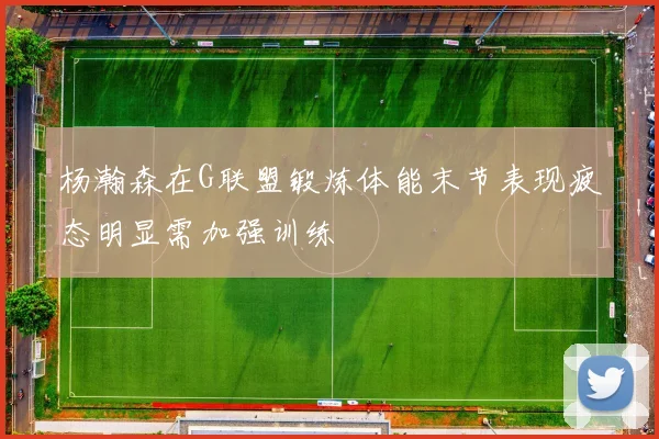 杨瀚森在G联盟锻炼体能末节表现疲态明显需加强训练